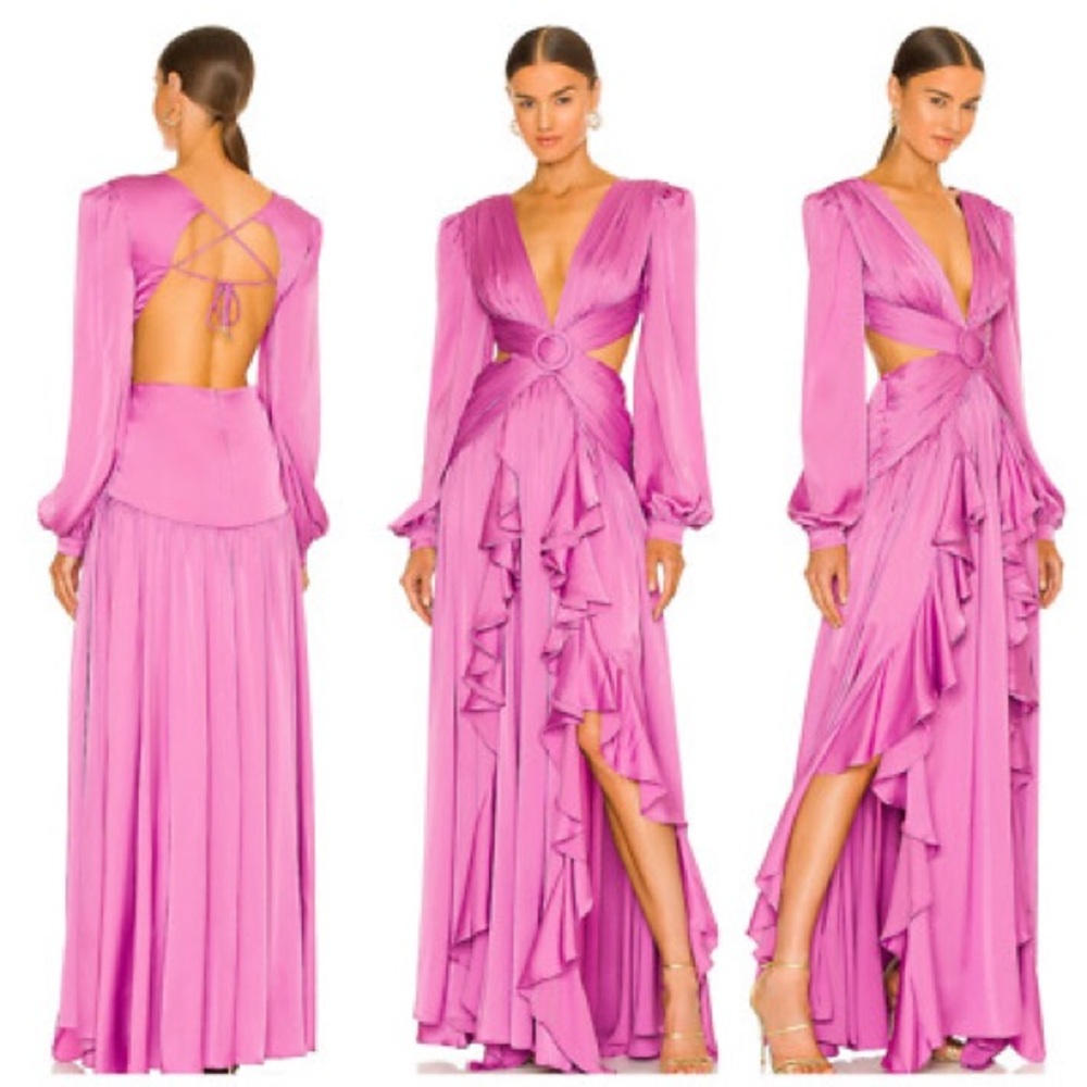 PatBo Elegant Orchid Purple Evening Gown